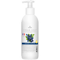 Туалетное мыло жидкое 500мл дозатор Cream Soap черника и йогурт (крем) Pro-Brite арт.1607-05 (Ст.10)