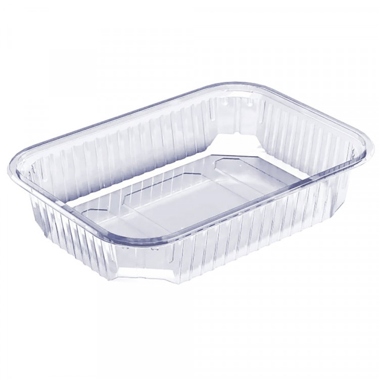 Контейнер пищевой низкий с крышкой 500мл б/к 186*132*37мм цвет прозрачный (Ст.100/1000) ДЛЯ РК