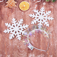 Ободок карнавальный "Сказочная снежинка" арт.776-438