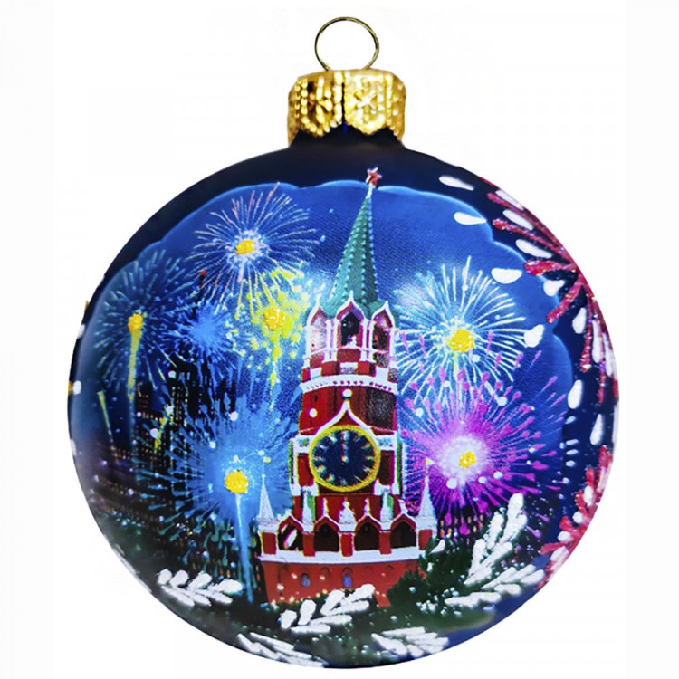 Шар стекло 08см "Кремль" п/у арт.КУ-80-214106