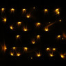 Гирлянда электрическая для дома точечная 9,5м 100LED цвет желтый (зеленый провод) 8режимов арт.129-029