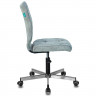 Кресло  офисное Бюрократ б/п флок,  серо-голубой Light-28 CH-330M