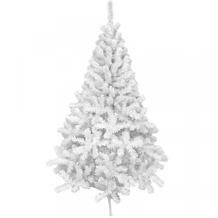 Елка 180см "Метелица" (хвоя ПВХ белая, ветки отгибные, подставка пластик) арт. 1018