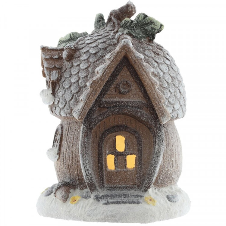 Фигура напольная декоративная "Домик лесной" 38см с подсветкой арт.822525 Фигура напольная декоративная "Домик лесной" 38см с подсветкой арт.822525