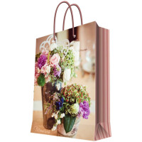 Пакет подароч. бумаж. 17,8*22,9см "Букеты" асс. арт.39660