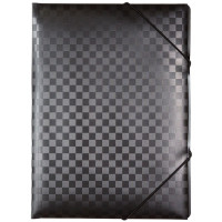 Папка на резинке А4 35мм пластик 400мкм deVENTE Total Black арт.3070313 (Ст.60)