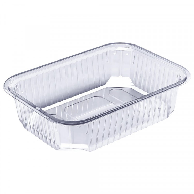 Контейнер пищевой низкий с крышкой 750мл б/к 186*132*46мм цвет прозрачный (Ст.100/500) ДЛЯ РК