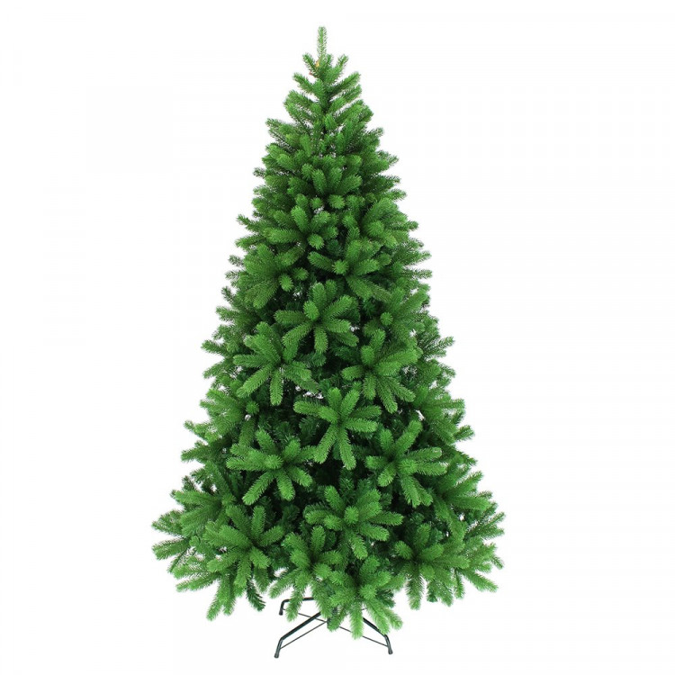 Елка 210см "Сурская" (хвоя литая+ПВХ, ветки отгибные, подставка металл) арт.1039821