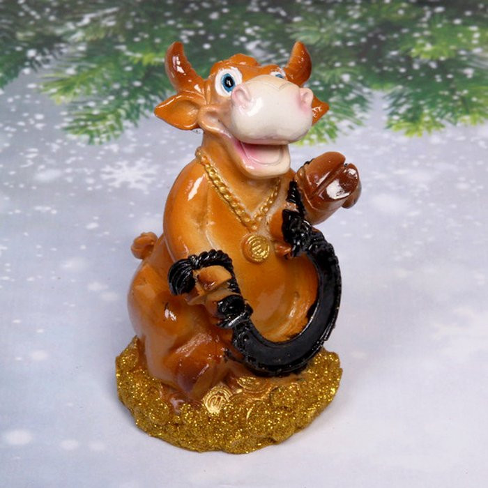 Копилка СГ "Бычок Дымок с богатствами" 10см арт.541-318 Копилка СГ "Бычок Дымок с богатствами" 10см арт.541-318