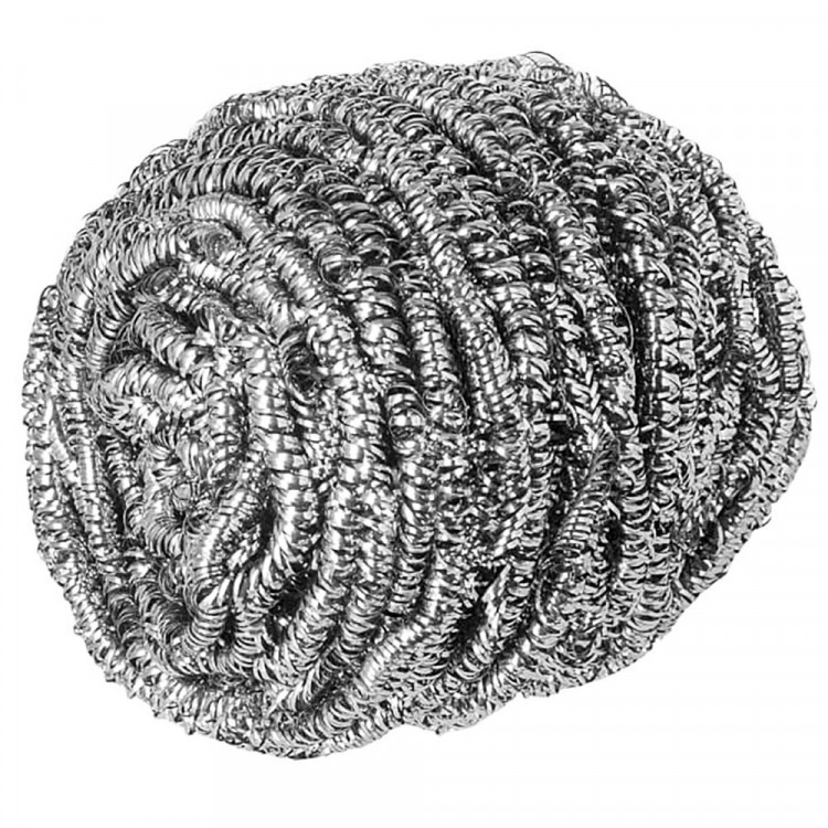 Мочалка для посуды металлическая, спираль, 1 штука 10г арт.140093