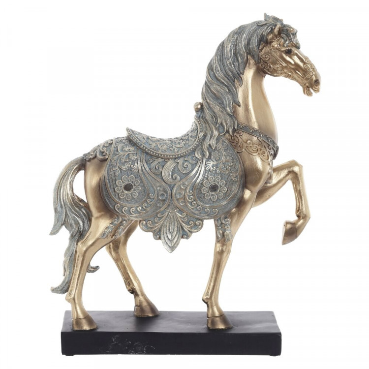 Статуэтка декоративная (Дворцовая коллекция) "Лошадь" 31,5см золото/серебро арт.822806 Статуэтка декоративная (Дворцовая коллекция) "Лошадь" 31,5см золото/серебро арт.822806