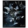 Тетрадь А5 клетка 48 листов скоба (ErichKrause) Glass Butterflies матовая ламинация выборочный УФ-лак ассорти арт.63315