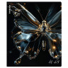 Тетрадь А5 клетка 48 листов скоба (ErichKrause) Glass Butterflies матовая ламинация выборочный УФ-лак ассорти арт.63315