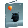 Записная книжка А6 твердая обложка 64 листа (Prof-Press) Угрюмый котик глянцевая ламинация клетка арт.ЗК64-3032