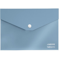 Папка-конверт на кнопке А5(170*240) 350мкм deVENTE СигНАТУР (sigNATURE) син арт.3072514 (Ст.10/120)