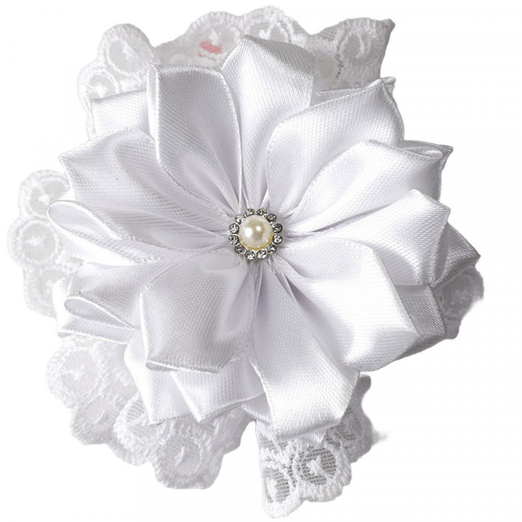 Резинка для волос Arco Carino цвет белый арт.12-01 Резинка для волос Arco Carino цвет белый арт.12-01