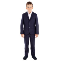 Костюм (Praleska) Мини Мен (пиджак классический/брюки зауженные) размерный ряд 28/122-46/182 цвет синий