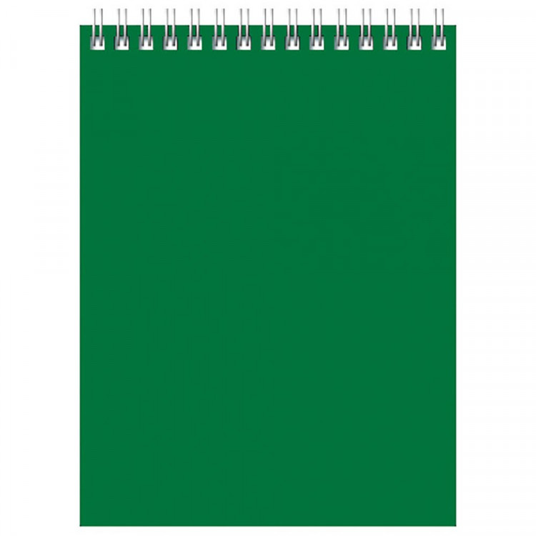 Блокнот А6 мягкая обложка на гребне 60 листов (BG) для конференций зеленый арт Б6гр60 8596 Блокнот А6 мягкая обложка на гребне 60 листов (BG) для конференций зеленый арт Б6гр60 8596