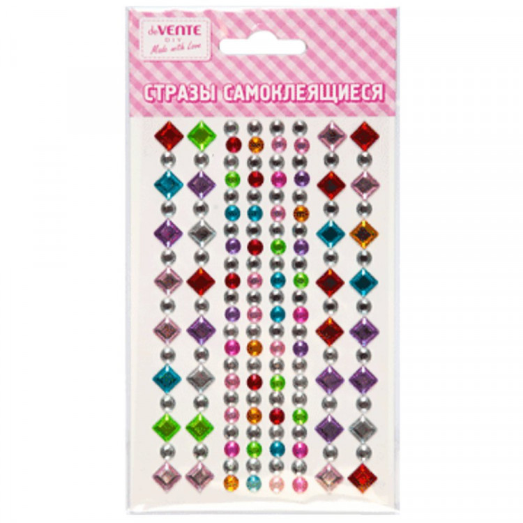 Наклейки-стразы акриловые (deVENTE) Diamonds цвет ассорти арт.8004126
