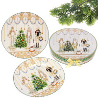 Тарелка керамическая "Щелкунчик" 25см 02шт/наб. в подарочной коробке арт.893-267