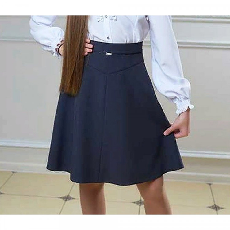 Юбка для девочки (ГЕРМИОНА) ткань 07 арт.4186-07 размер 32/134-44/170 цвет синий Юбка для девочки (ГЕРМИОНА) ткань 07 арт.4186-07 размер 32/134-44/170 цвет синий