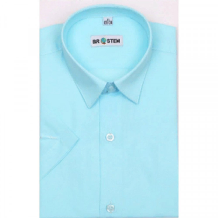 яяяСорочка детская короткий рукав размерный ряд 29/116-122-36/158-164 цвет бирюза Brostem арт.MO4721ds