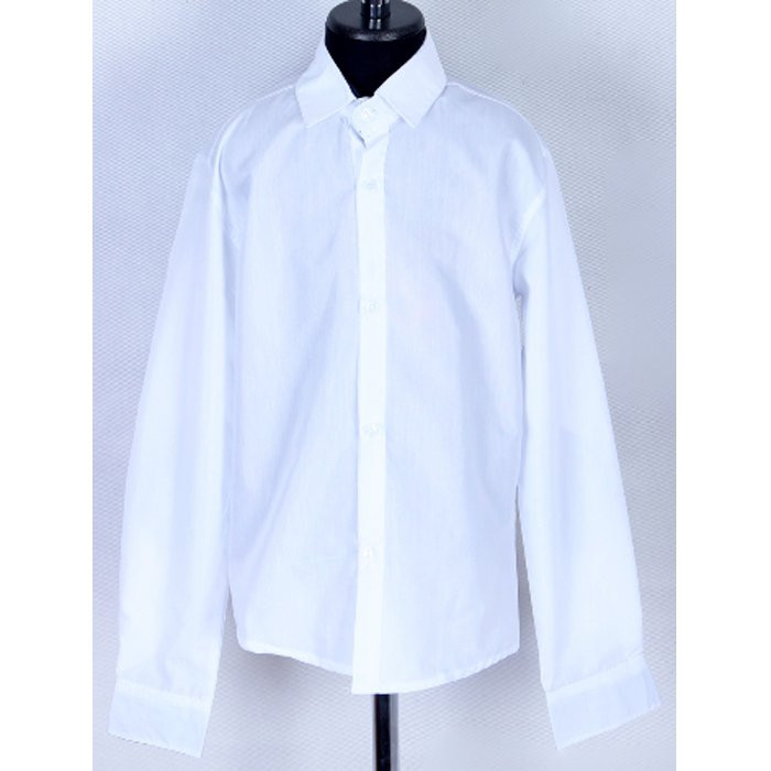 Сорочка детская длинный рукав размер 28/122-36/146 цвет белый MULTIBREND арт.127053 Сорочка детская длинный рукав размер 28/122-36/146 цвет белый MULTIBREND арт.127053