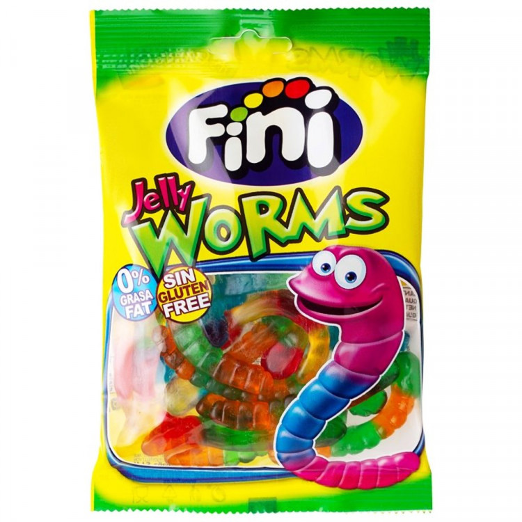 Жевательный мармелад FINI 90гр Червячки в сахаре (Ст.12)