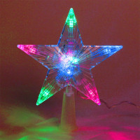 Наконечник на ёлку светодиодный 16см "Звезда" 10LED цв.мульти арт.562-128