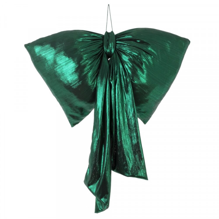 Украшение декоративное "Бант объёмный" 39*25см "Парча" цв.изумруд арт.823820 Украшение декоративное "Бант объёмный" 39*25см "Парча" цв.изумруд арт.823820