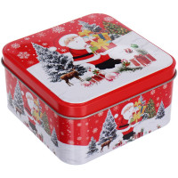 Банка жестяная "Настроение праздника" 12*12*6см 900мл арт.894-414