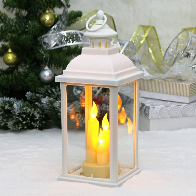 Фонарь LED на батарейках (3*ААА) "Ночь" 33*13см цв.белый арт.700-0598 Фонарь LED на батарейках (3*ААА) "Ночь" 33*13см цв.белый арт.700-0598