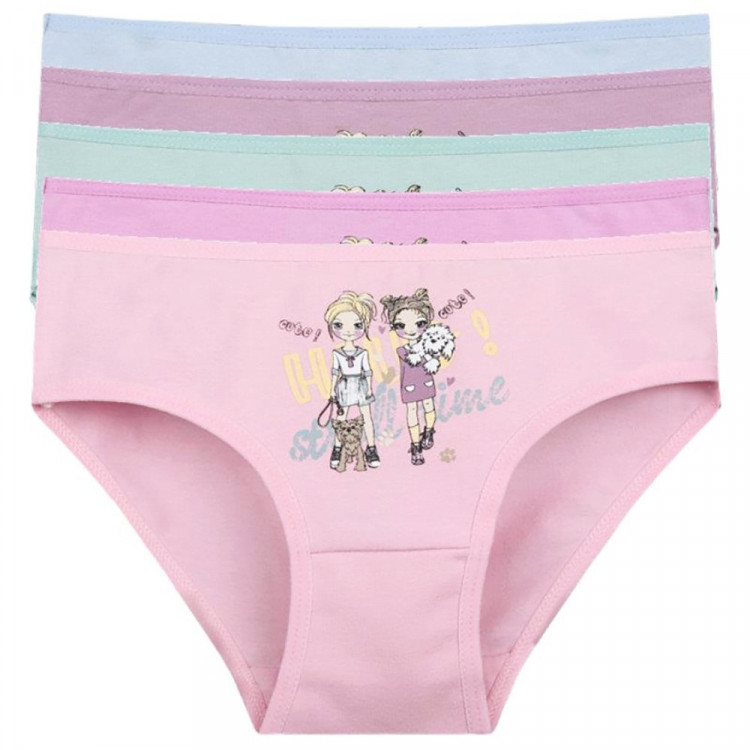 Трусы для девочки арт.4171PB22 цвет в ассортименте 100% хлопок