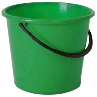 Ведро пластиковое 10л без крышки зеленое