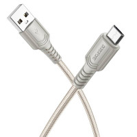 Кабель USB - micro USB BOROFONE BX116, 1м, серый
