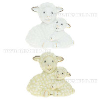 яяяСтатуэтка СИМВОЛ ГОДА "Овечки" 08см арт.671769