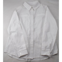 Блузка для девочки (Топтышка) длинный рукав цвет белый арт.5275 размерный ряд 34/134-42/158