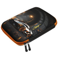 Пенал 1 отделение овальный (Stavia) Машина мультиколор 210х120х50мм арт.85254