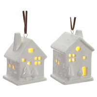 Статуэтка декоративная "Домик" 08см с подсветкой арт.823424