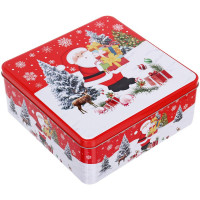 Банка жестяная "Настроение праздника" 19,5*19,5*8см 2500мл арт.894-416