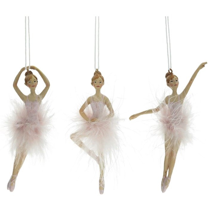 Украшение декор.подвеска фигурка "Балерина" 12см асс. арт.763199