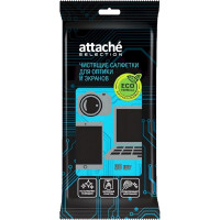 Салфетки Attache Selection д/экранов, биоразлагаемые, 20 шт, 110х190