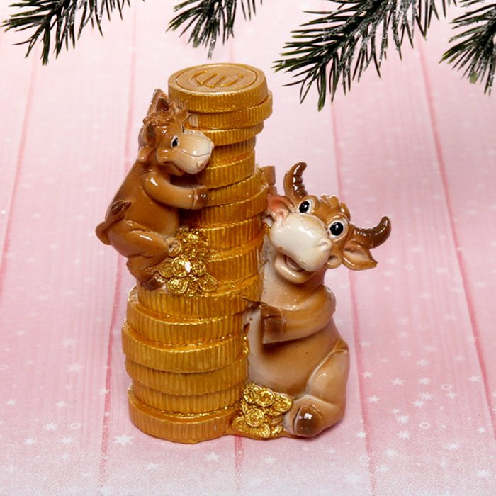 Копилка СГ "Бычок Жорик успешный" 12,5см арт.541-315