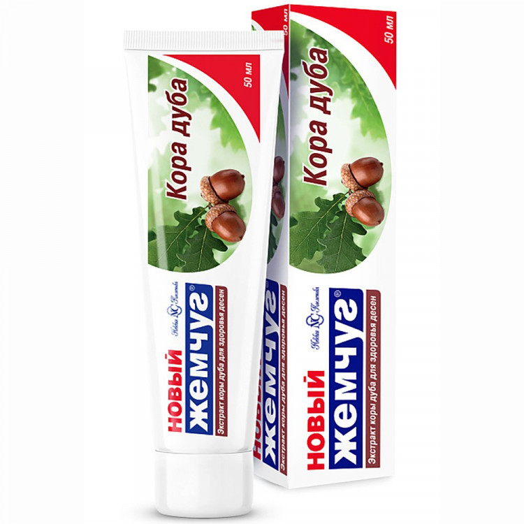 Зубная паста Жемчуг 50 мл Кора дуба (Ст.36) Зубная паста Жемчуг 50 мл Кора дуба (Ст.36)