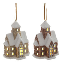 Статуэтка декоративная "Домик" 10,5см с подсветкой арт.793558