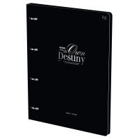 Тетрадь на кольцах А4 клетка 120 листов (BG) Don't stop матовая ламинация, тиснение фольгой арт.ТК4к120_лм_тф 57844