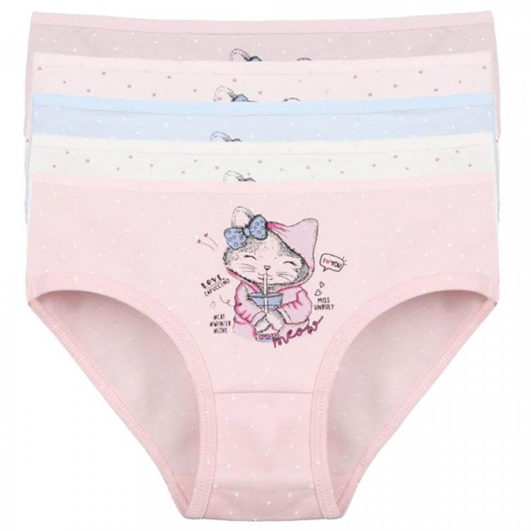 Трусы для девочки арт.4181B3  цвет в ассортименте 100% хлопок