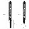 Маркер CENTROPEN FLIPCHART ВО круглый 2,5мм черный арт.8550/1Ч