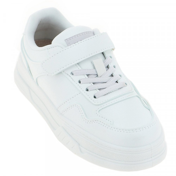 Кеды для девочки (BADEN KIDS) белый верх-искусственная кожа подкладка-натуральная кожа/текстиль арт.KPK005-020