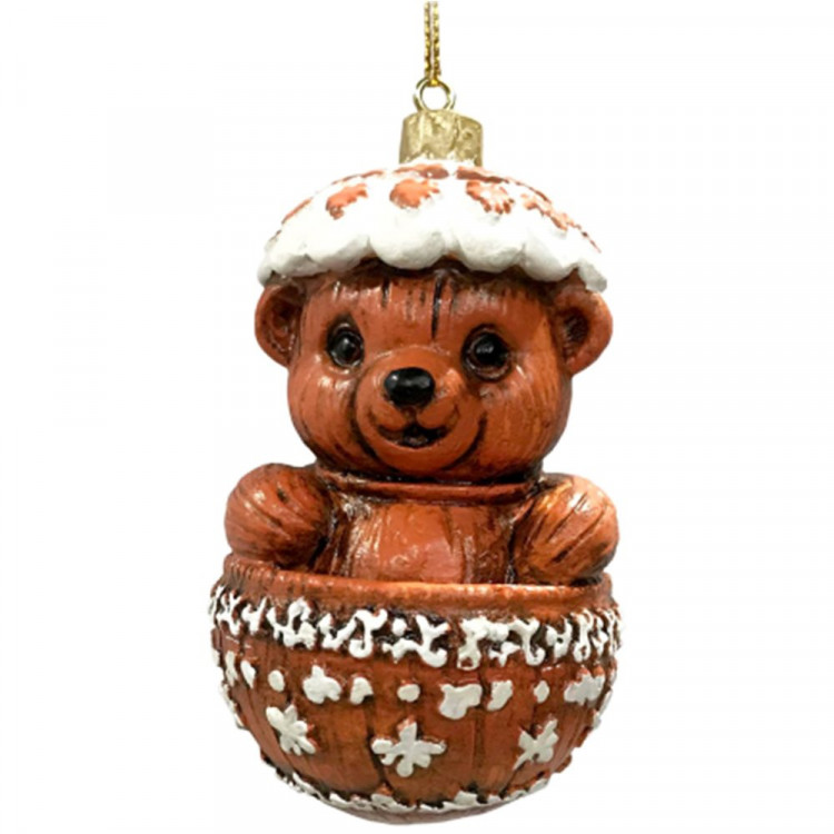 Украшение декор.подвеска фигурка "Сюрприз. Мишка" 08см арт.95522